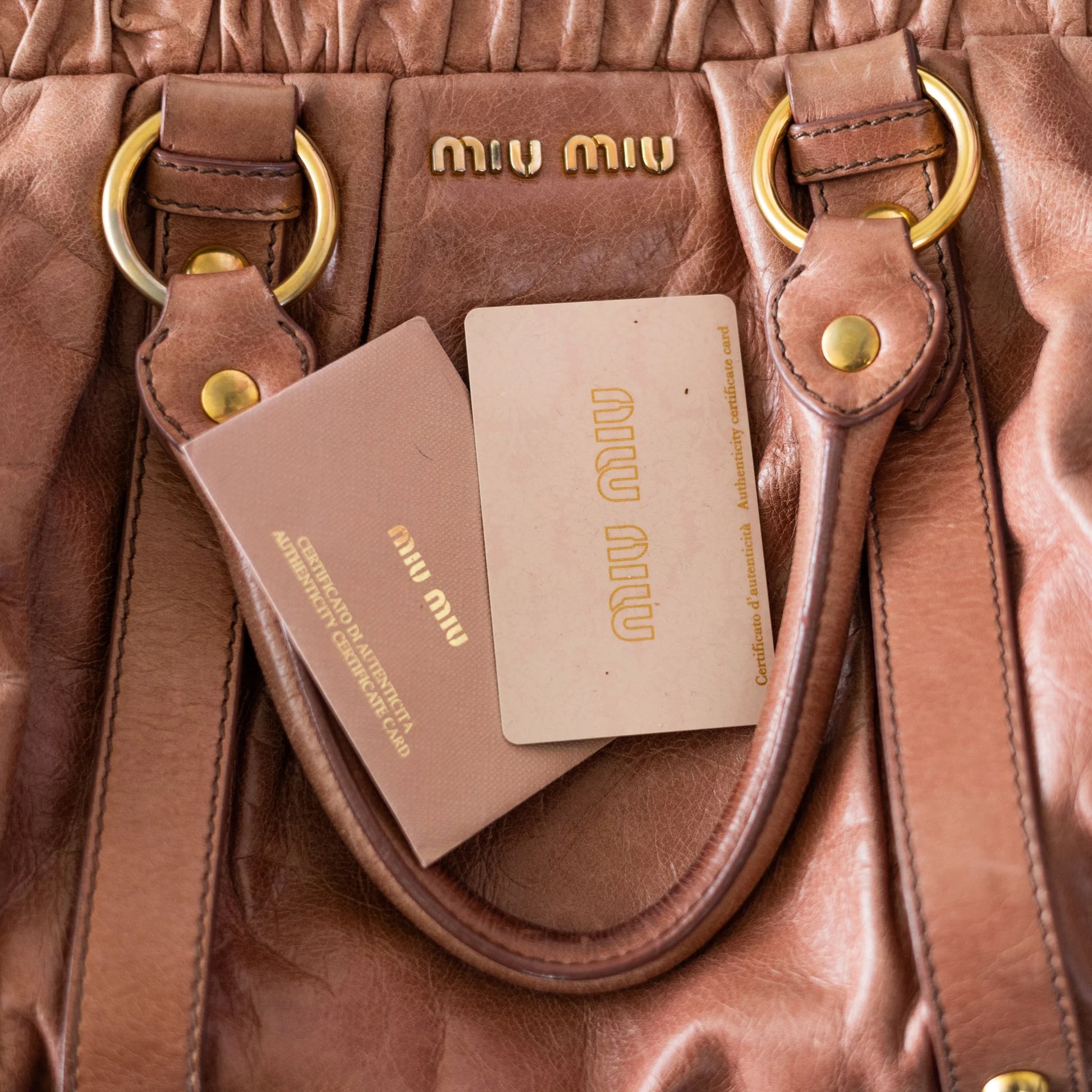 Miu Miu Pink Vitello Lux Bag – VIRTUAL ICON VINTAGE