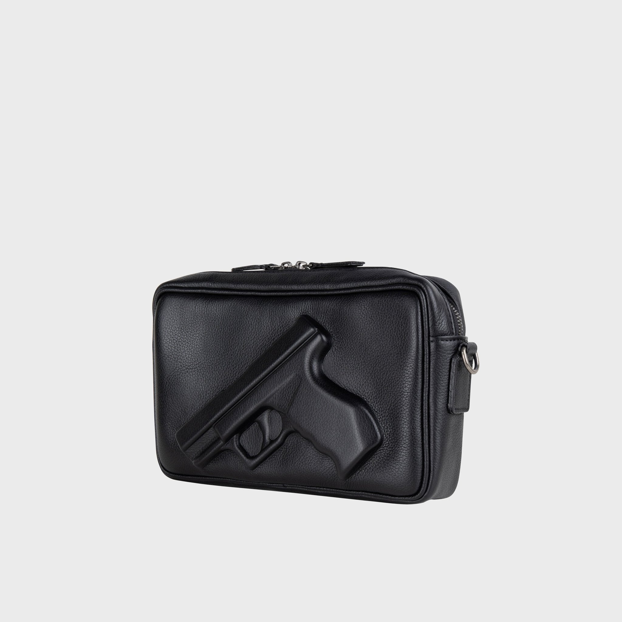 Messenger Bag Gun in Black | Vlieger & Vandam