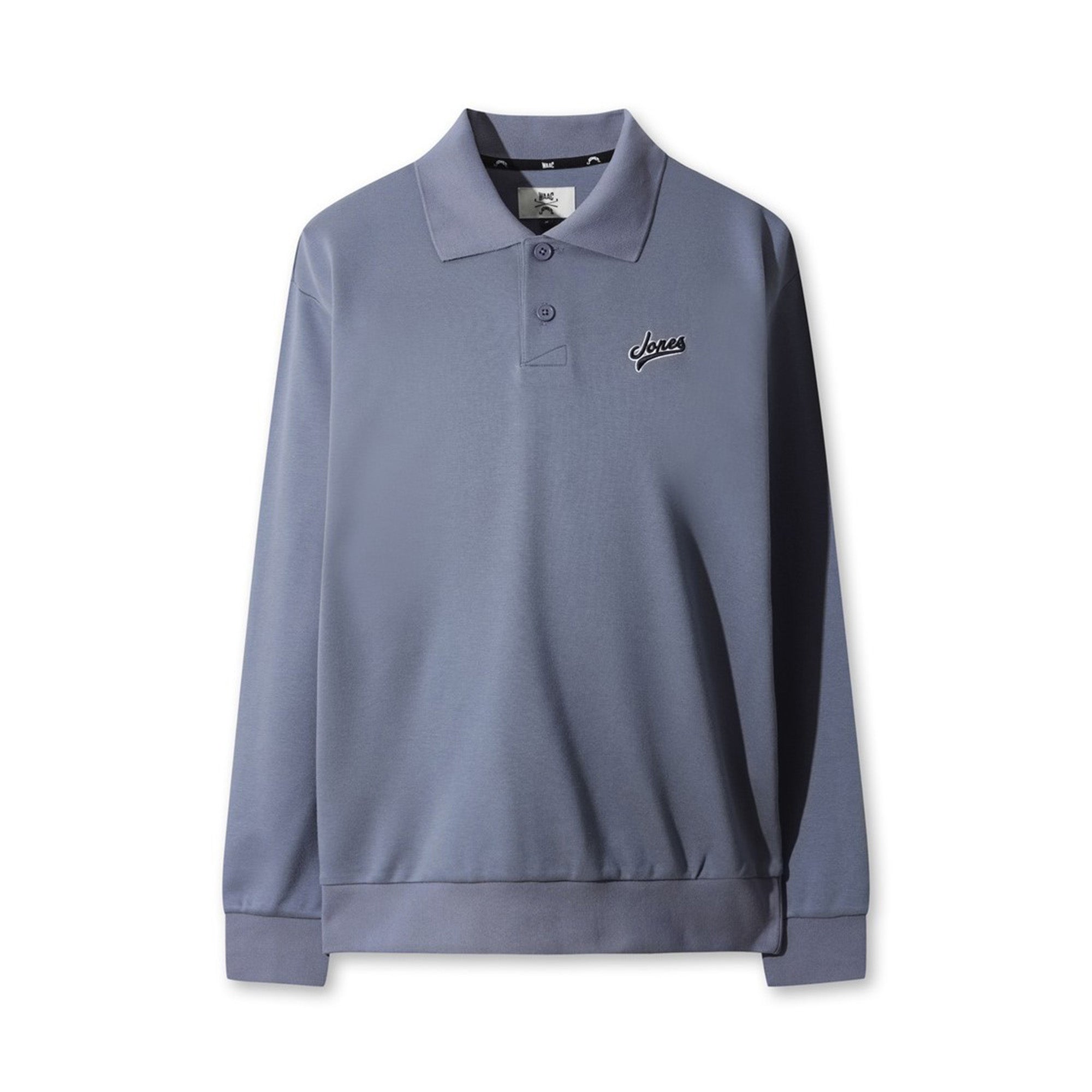 WAAC X JONES】MEN スウェットポロシャツ サックスブルー