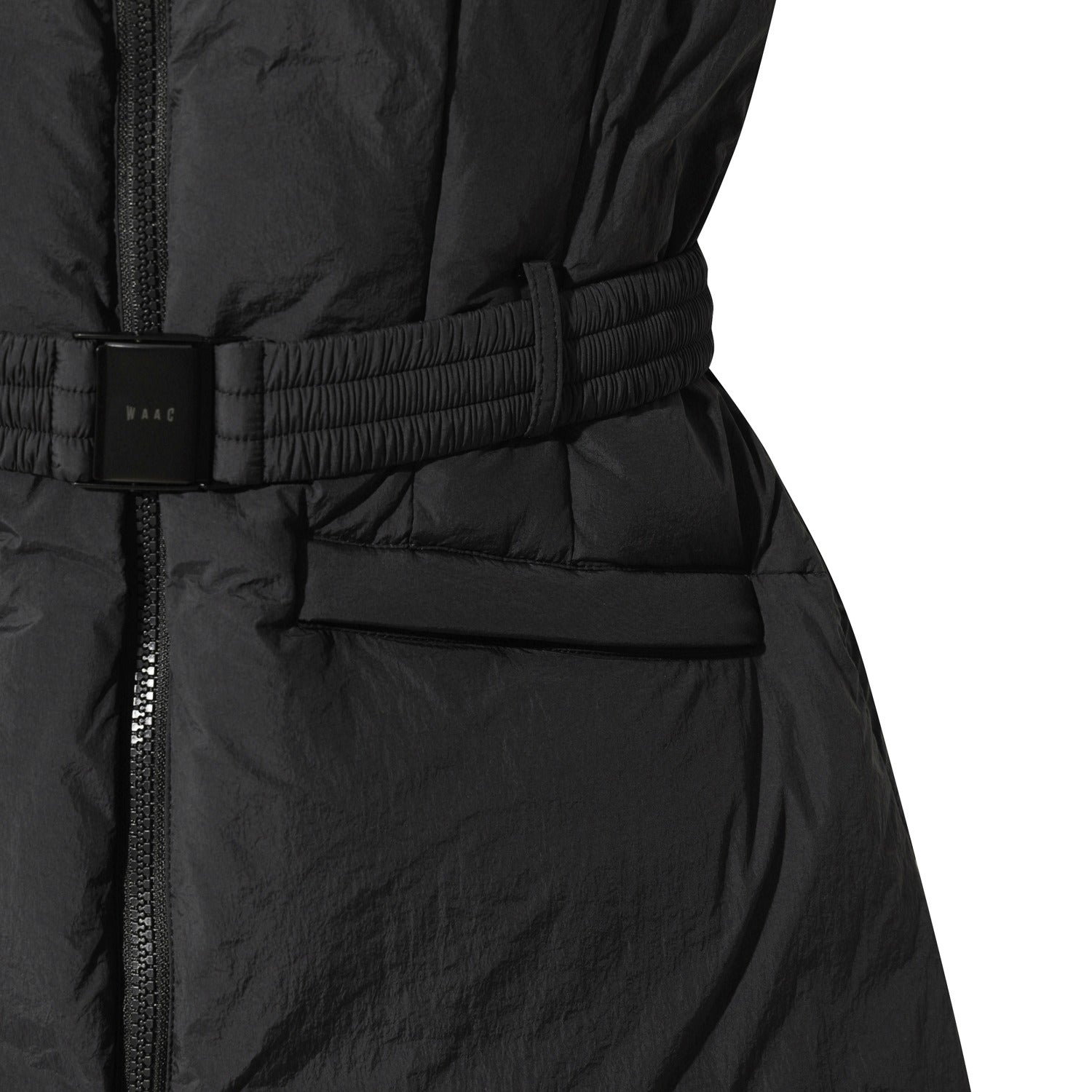 WOMEN ロングダウンベスト ブラック