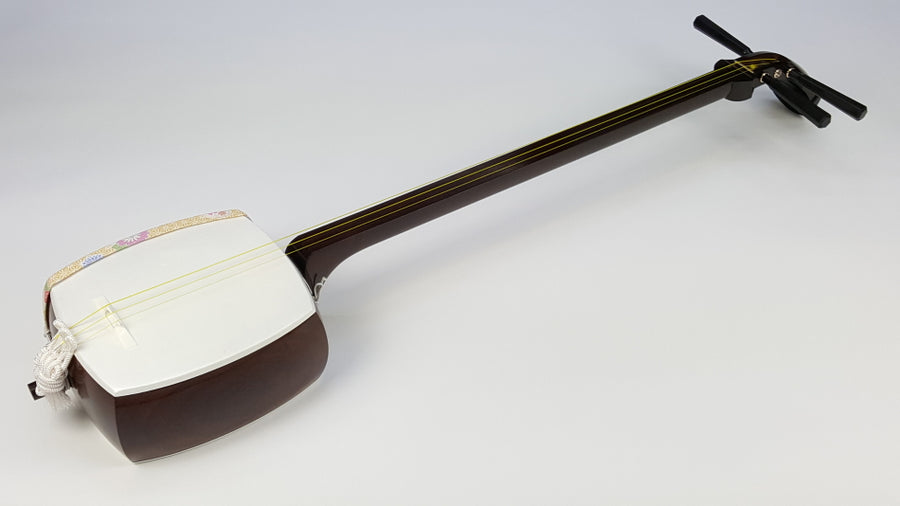 三味線天然素材糸巻き和楽器弦楽器民謡細密細工アンティーク