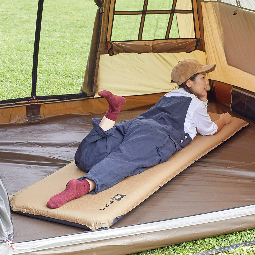 クイックキャンプ インフレーターマット 8cm シングル 3個セット 車