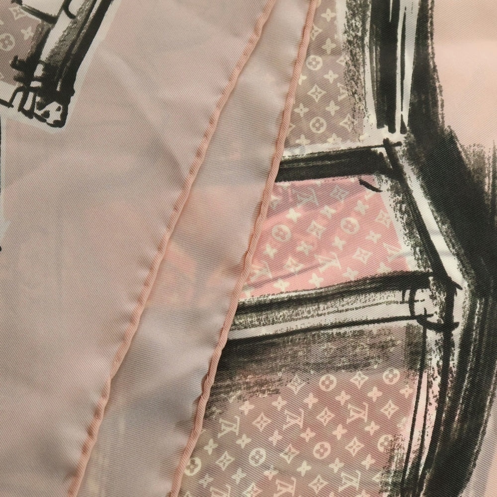 LOUIS VUITTON(ルイヴィトン) カレ・トランク スカーフ ピンク シルク