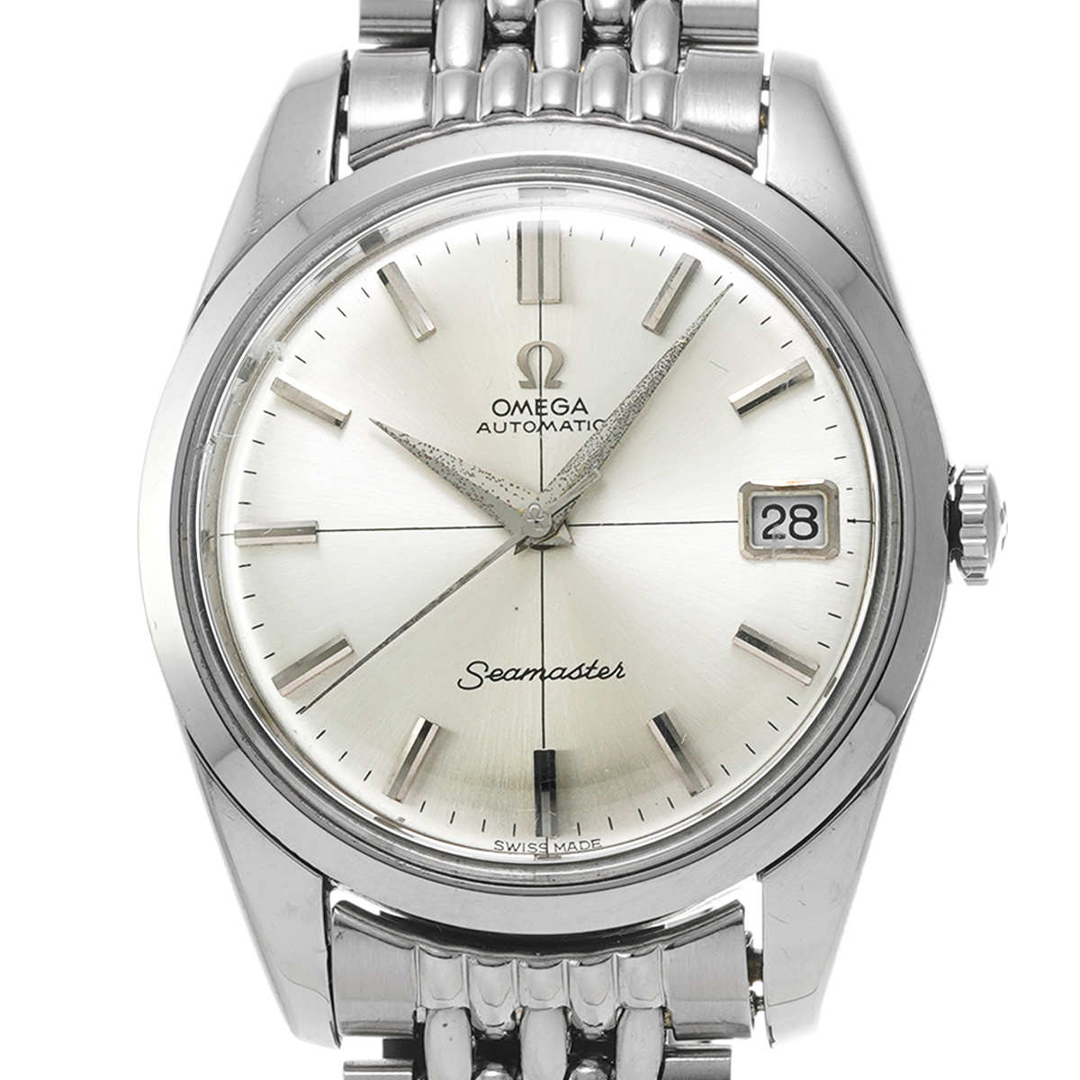 オメガ シーマスター オートマティック 166.010 シルバー メンズ 時計