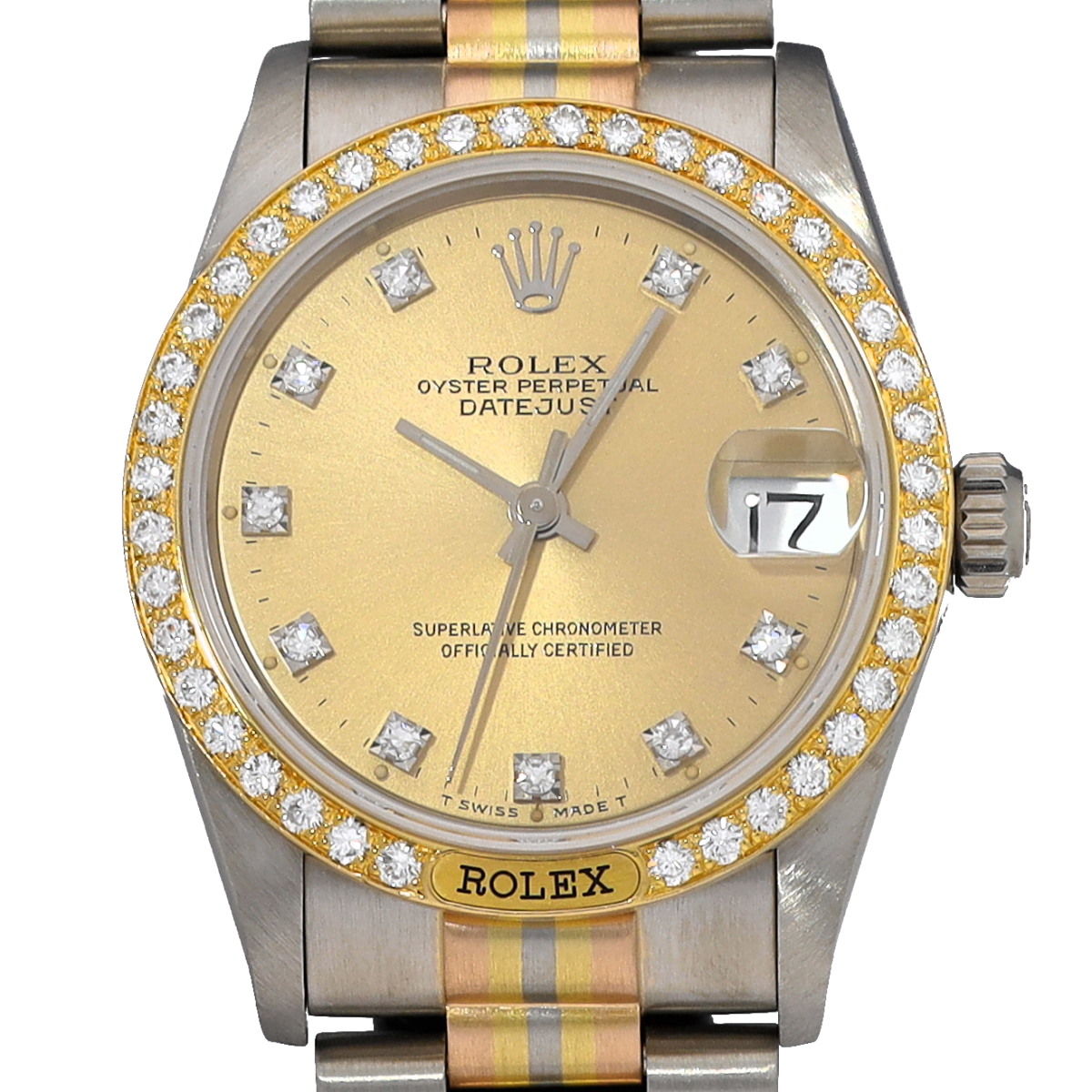 ロレックス デイトジャスト トリドール 68149GBIC シャンパン