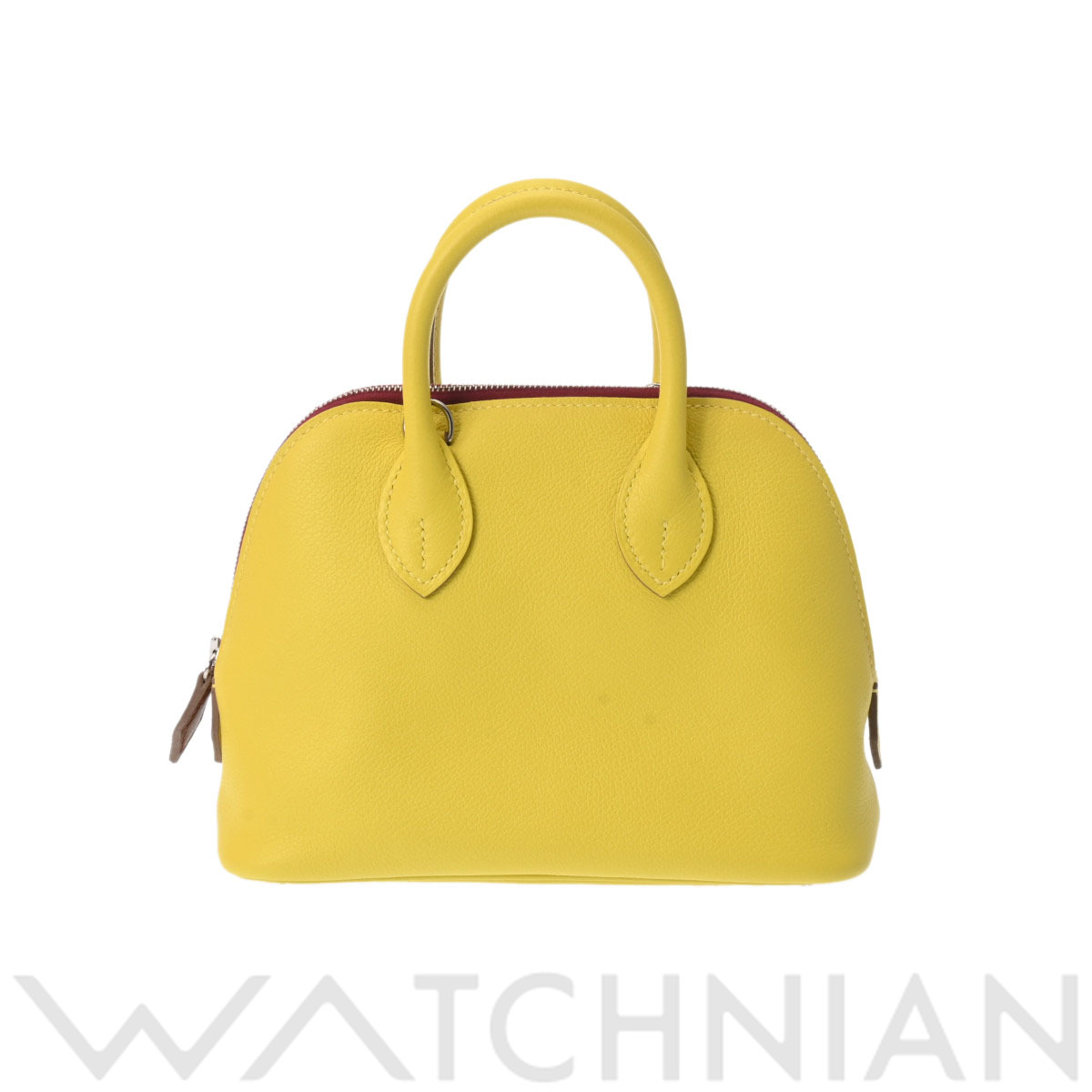 エルメス ボリード 1923 ミニ ライム/ルージュアッシュ/パラジウム金具