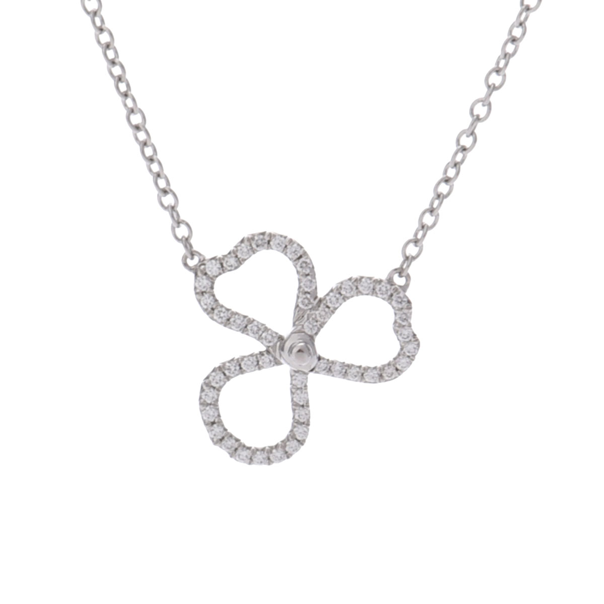 ティファニー ペーパーフラワー オープン ネックレス シルバー Pt950