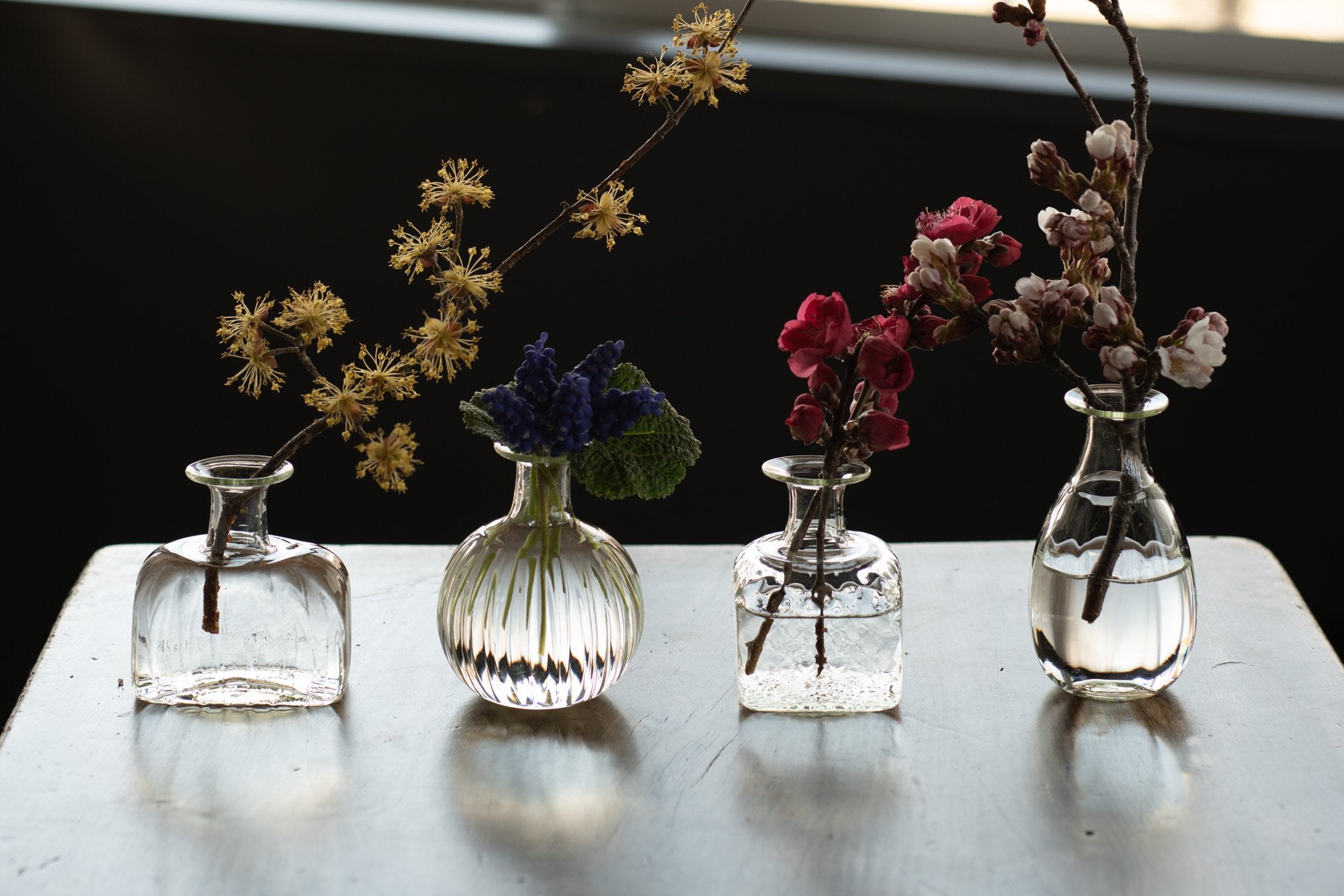 くるみガラス 一輪挿し｜ガラス工房 橙