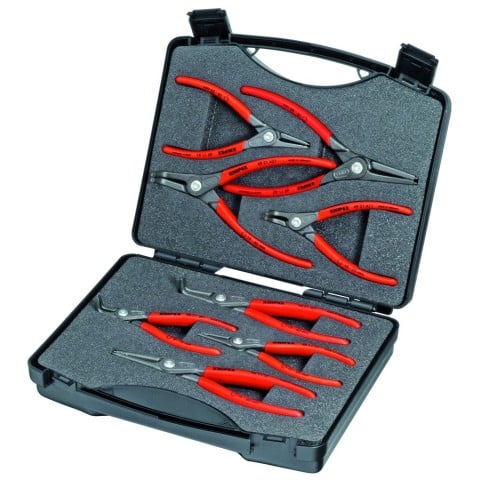 8 Pc Precision Snap Ring Pliers Set in Case with Foam | KNIPEX Tools