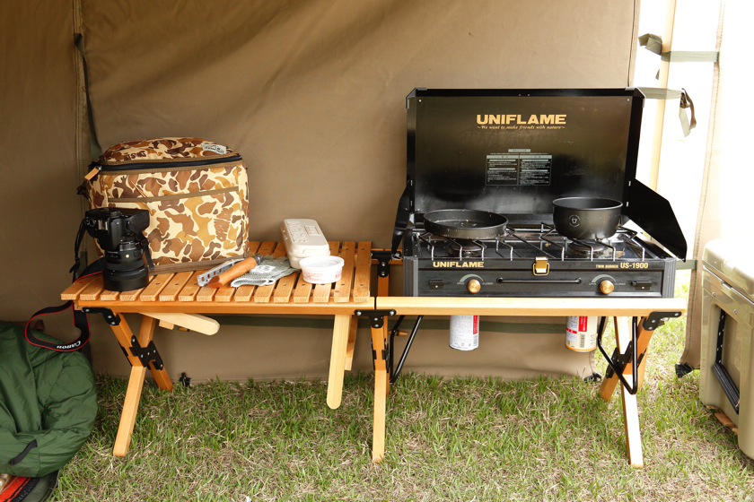 最終値下げ ユニフレーム キッチンスタンド ツーバーナー セット 最終