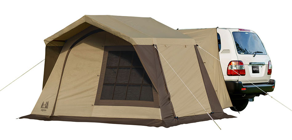 ロッジ型テント×カーサイドタープ。ogawaの魅力を凝縮した新作テントに