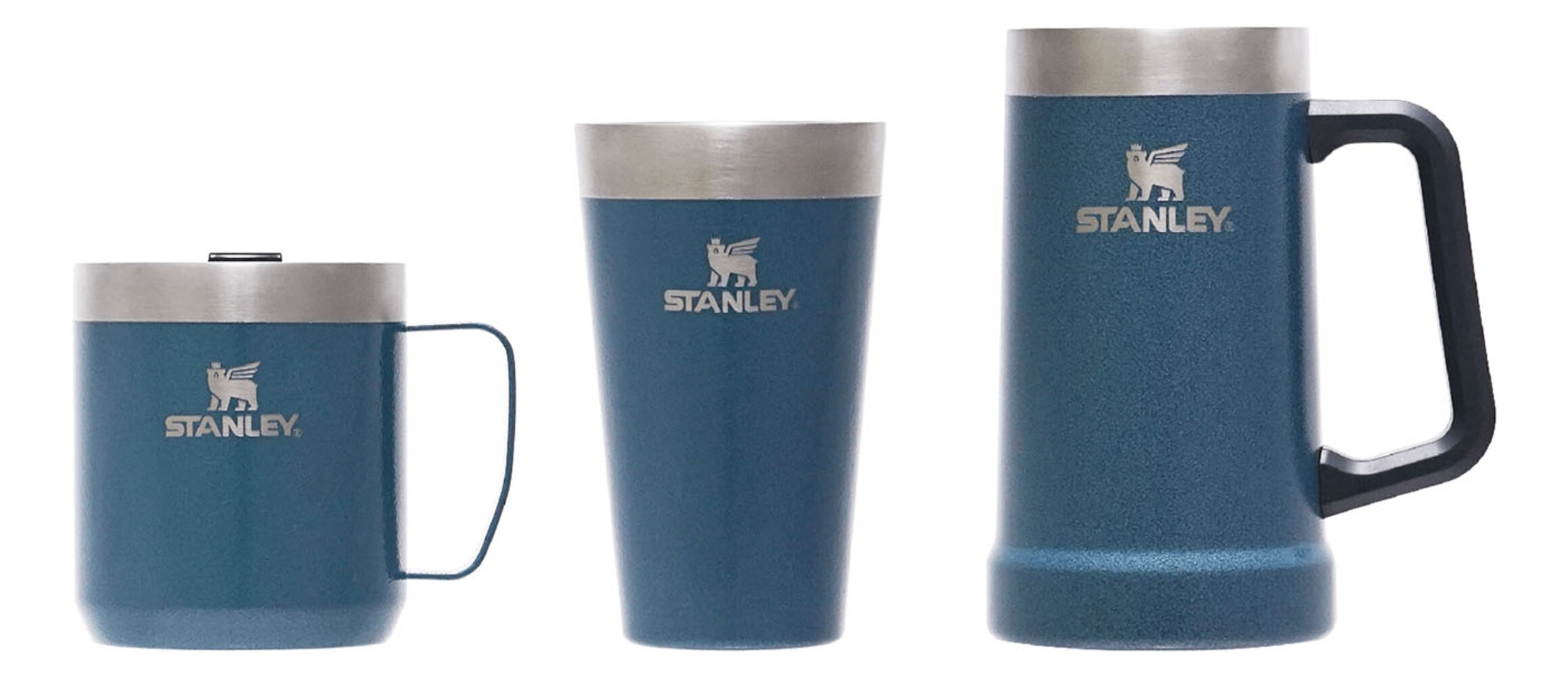 スタンレーから、湖面に映るブルーを表現したステンレス製マグ、グラス