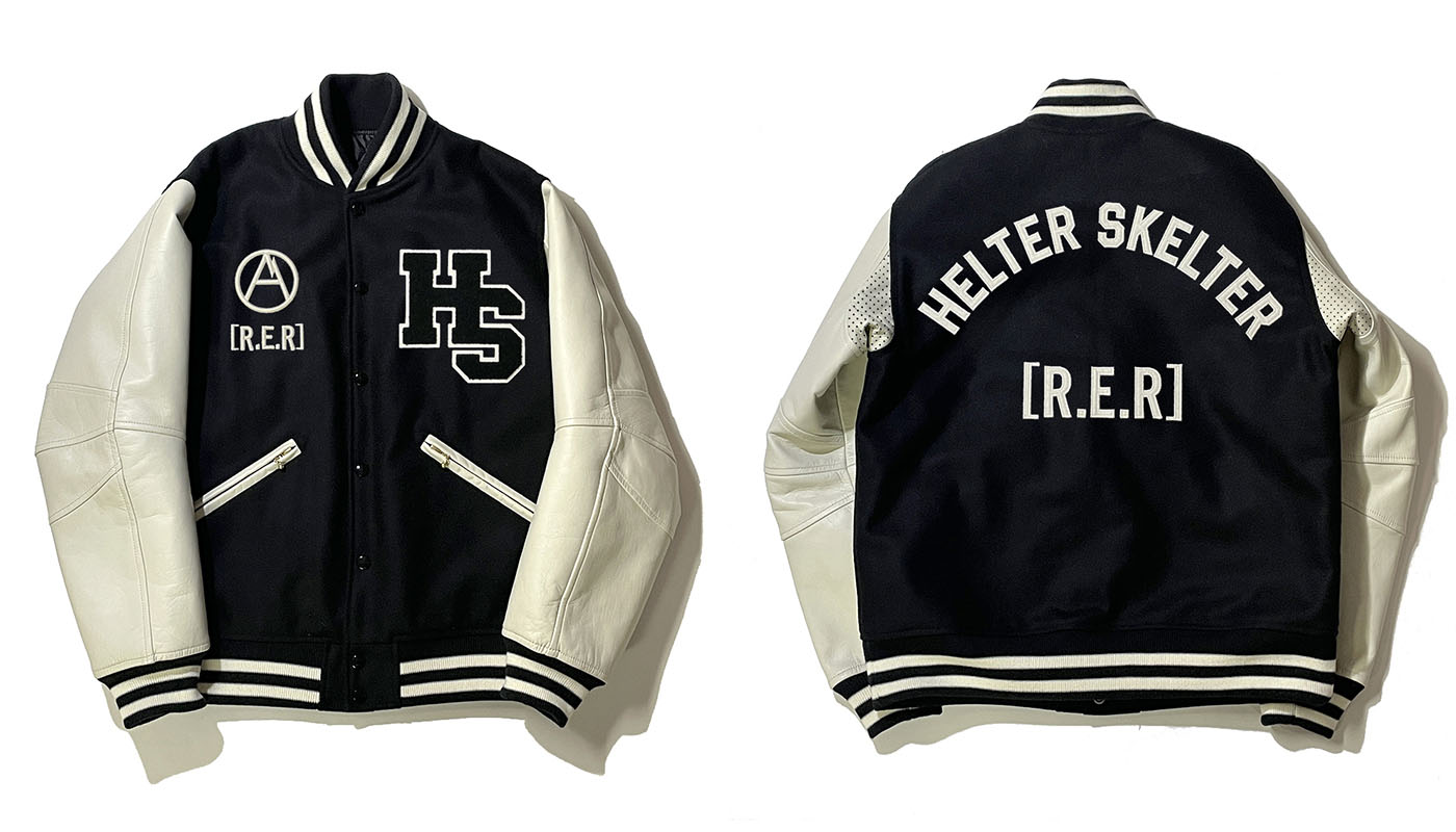 R.E.R から初リリースとなる渾身のアウター“HELTER SKERTER”スタジャン