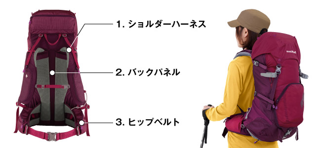 キトラパック 30 Women's｜モンベル