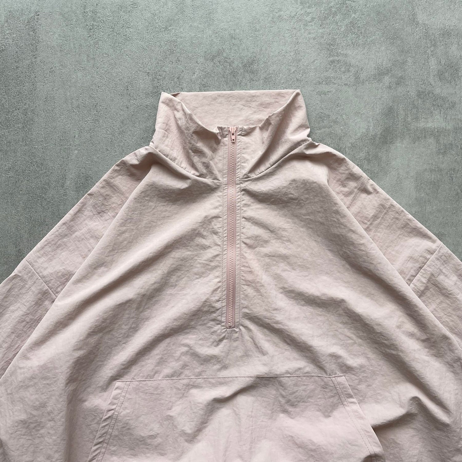 2点SET) half zip nylon set up / pink | wee9s | ウィークス