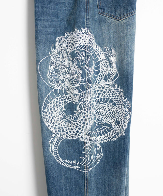ドラゴン刺繍デニムパンツ – WEGO ONLINE STORE