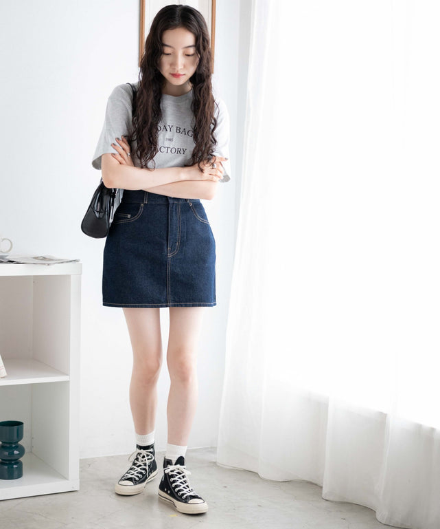 デニム台形ミニスカート｜WEGO（ウィゴー） – WEGO ONLINE STORE