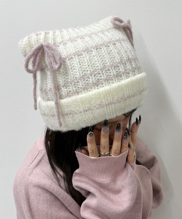 ラメリボンネコミミニットキャップ｜WEGO（ウィゴー） – WEGO ONLINE STORE