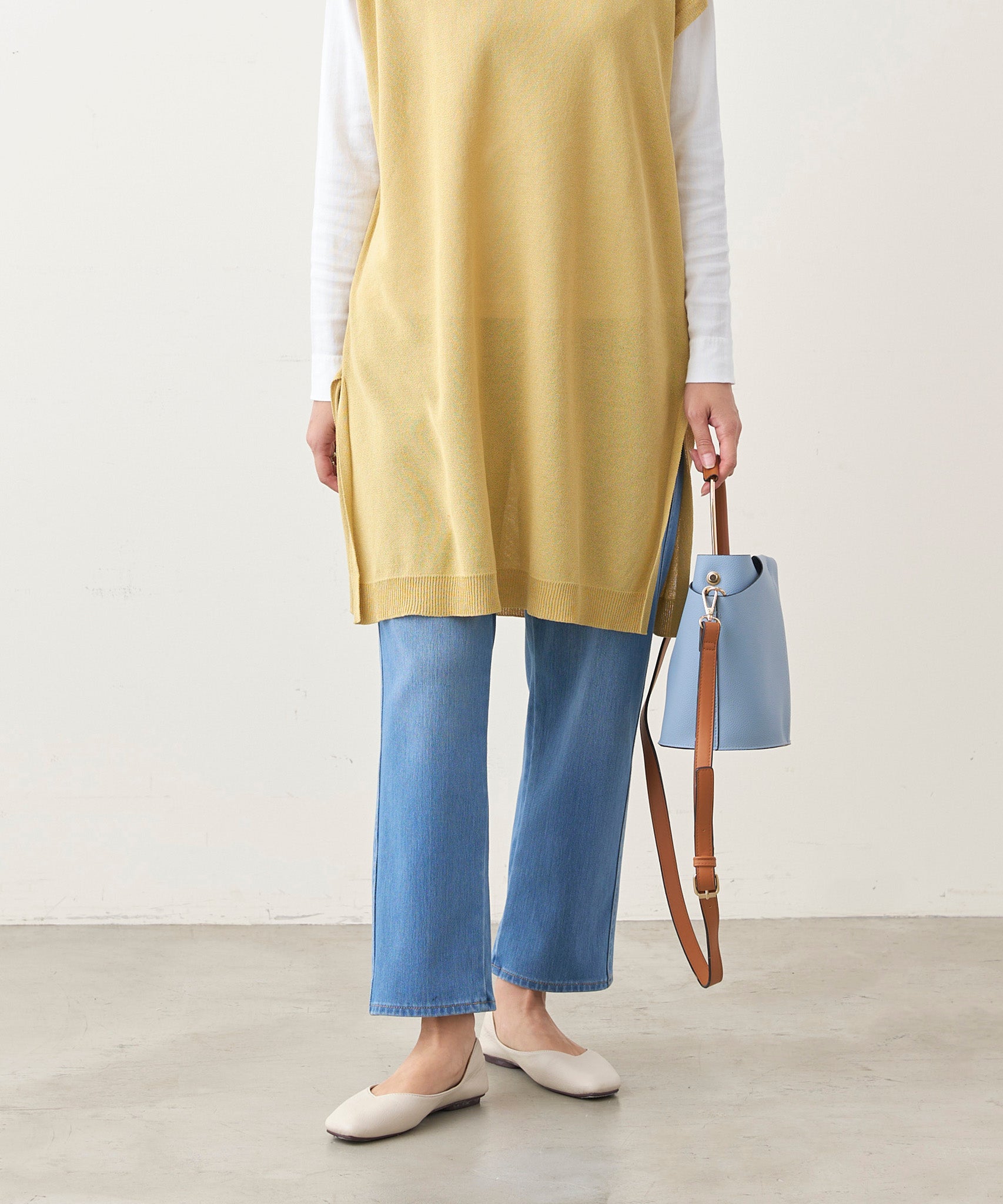 WWO やわらかデニムのマムフィットジーンズ(レディース・TRICKZIP)_