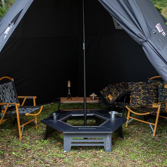 GRIP SWANY-FIRE PROOF GS MOTHER TENT-WhoWhy International-Japanese