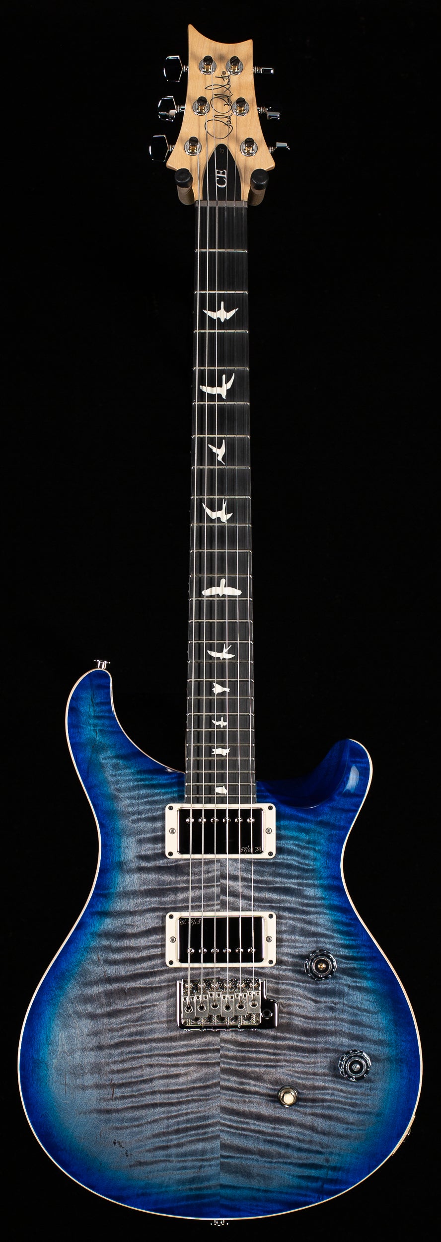 PRS CE 24 Willcutt Exclusive Run Faded Gray Black Blue Burst w