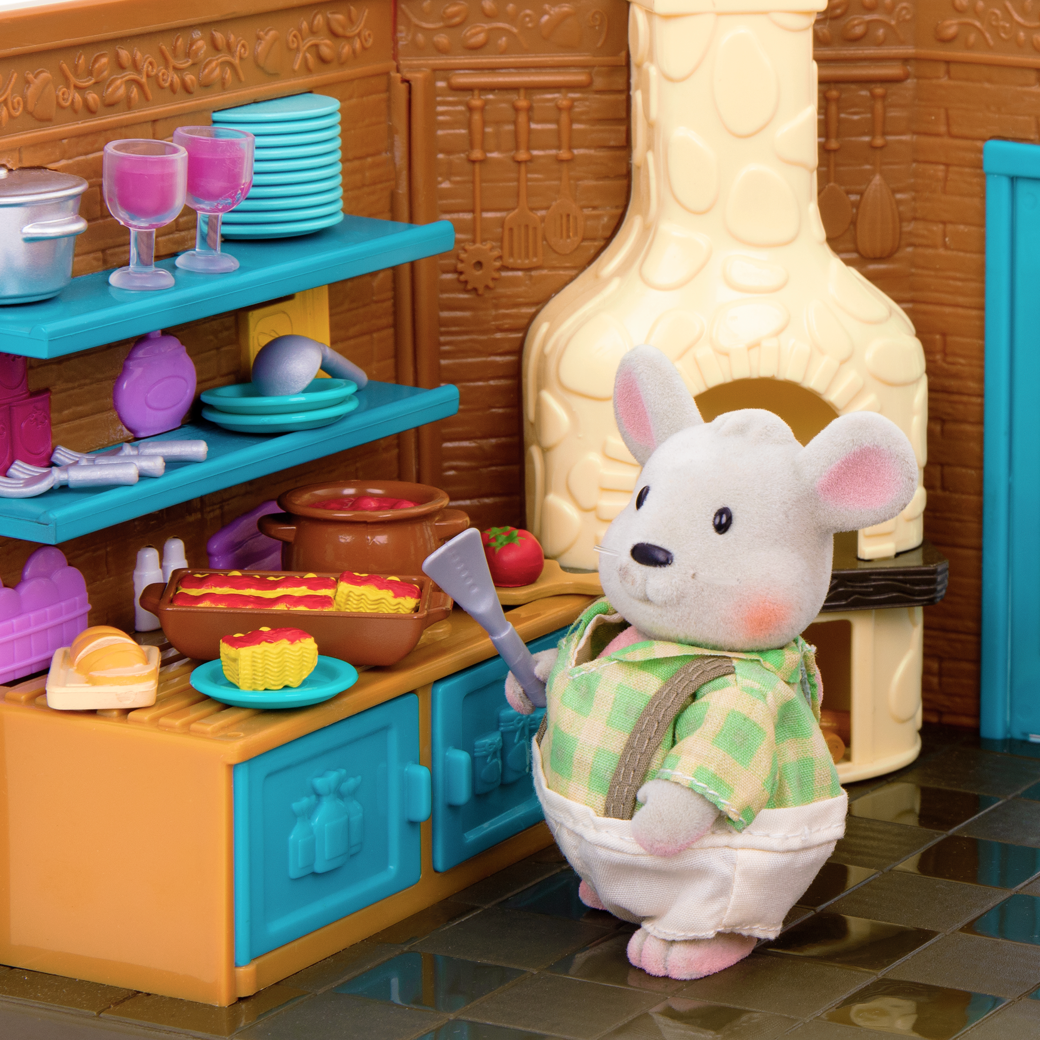 Pass-The-Pasta Restaurant | Kitchen Playset | Li'l Woodzeez