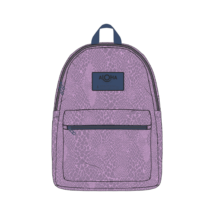 ALOHA COLLECTION KEEP IT LIGHT BACKPACK / PYTHON / AMETHYST – Work