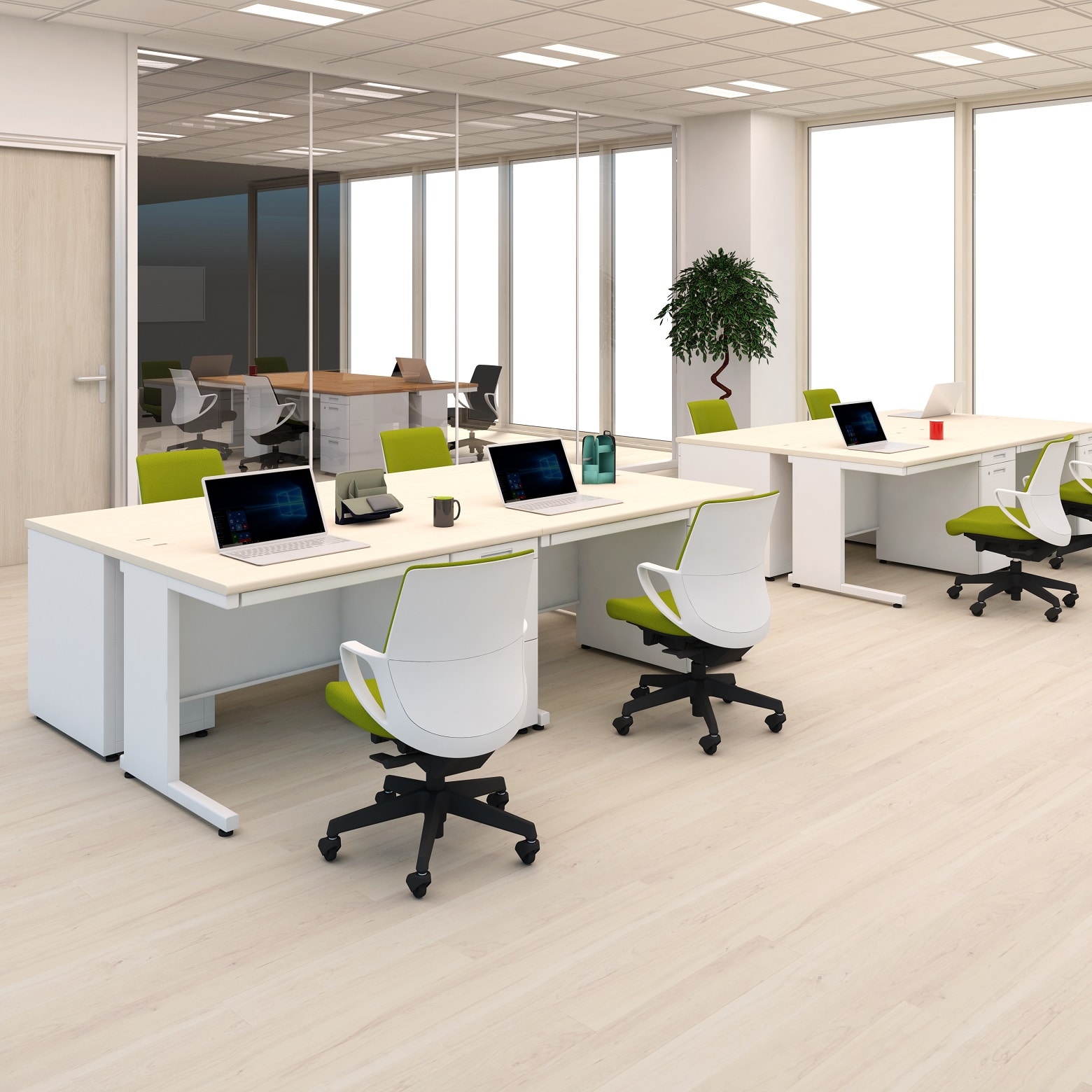 INVENT インベント／平机／W800×D600／天板ラスティックミディアム