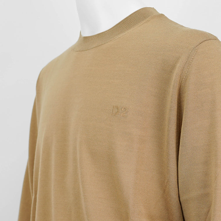 ディースクエアード DSQUARED2 メンズ ニット キャメル ブラック