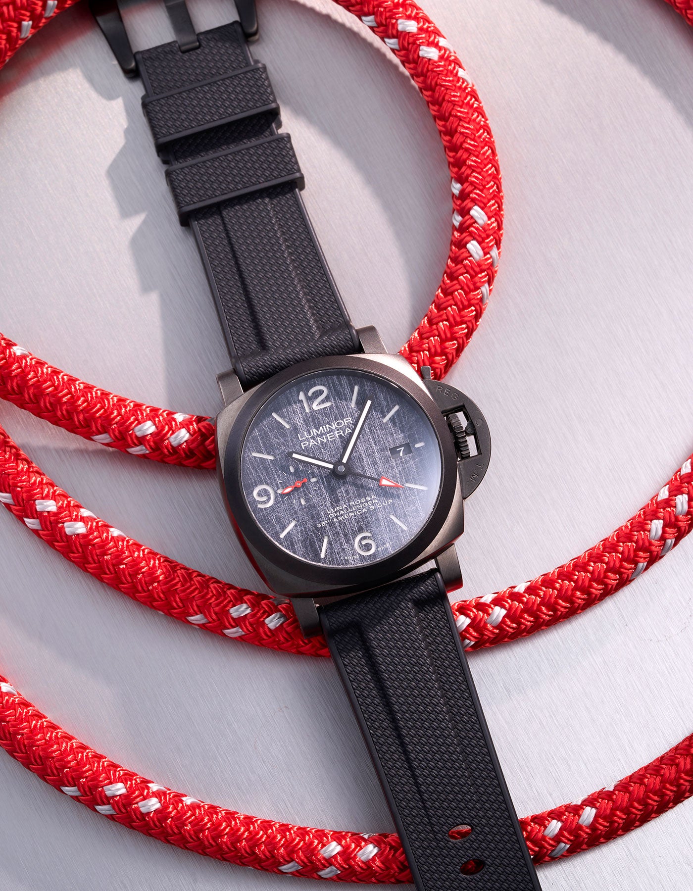 Black Vertech FKM Rubber Strap for Panerai 22mm, 24mm & 26mm