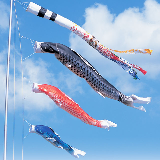 4m積美画鯉のぼり6点セット（ポールなし）が安い 東旭鯉のぼり ～広島