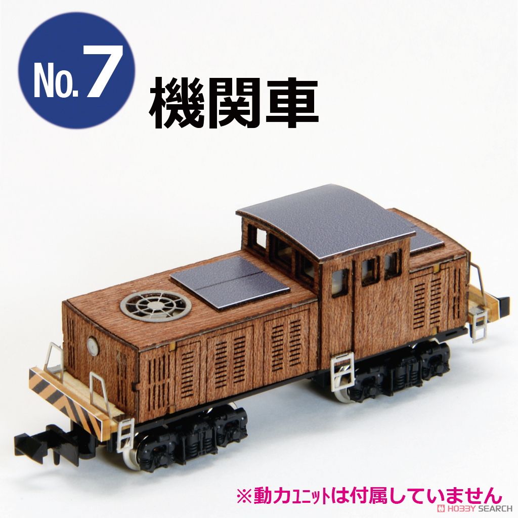 懐かしの木造電車＆機関車 No.7 機関車 車体キット (組み立てキット