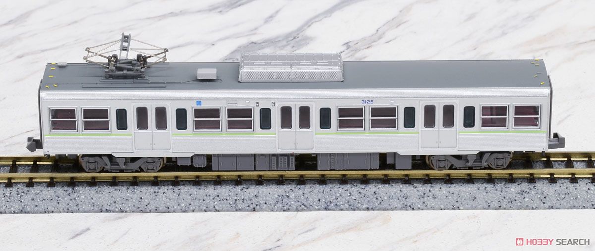京王 3000系・帯入り・ライトグリーン (5両セット) (鉄道模型