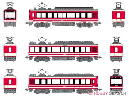 箱根登山鉄道 2000形 `デビュー時塗装` (3両セット) (鉄道模型