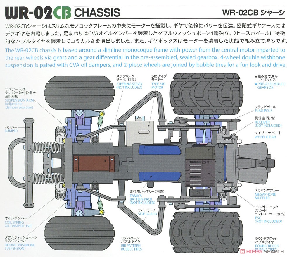 RC コミカル グラスホッパー (WR-02CBシャーシ) (ラジコン) - ホビー