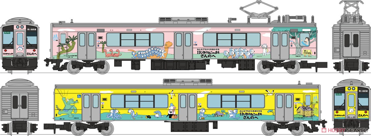 鉄道コレクション 青い森鉄道 青い森701系 11ぴきのねこラッピング車