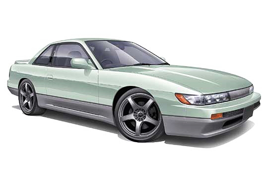 S13 Silvia First Half Year Model Lime Green Two-tone (Model Car