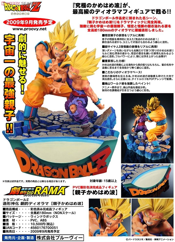 美品 中古最安値 ドラゴンボールZ プルーヴィー 親子かめはめ波
