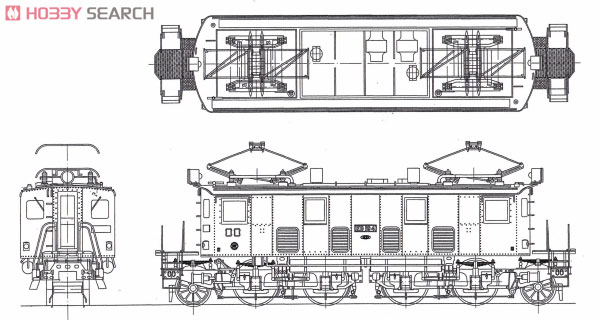 HO/16番) 国鉄 ED19 4号機 電気機関車 (組立キット) (鉄道模型