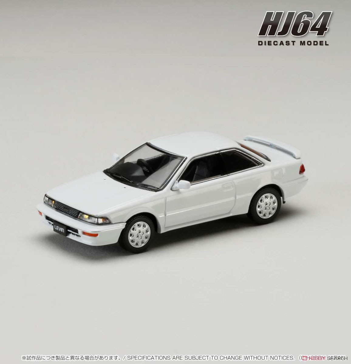 トヨタ カローラ レビン GT APEX AE92 スーパーホワイトII (ミニカー