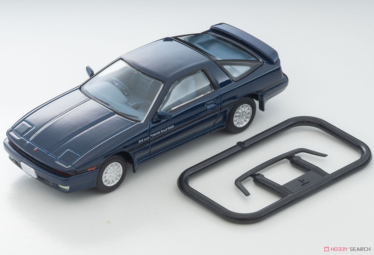 TLV-N106f トヨタ スープラ 2.0GTツインターボ (紺) 87年式 (ミニカー