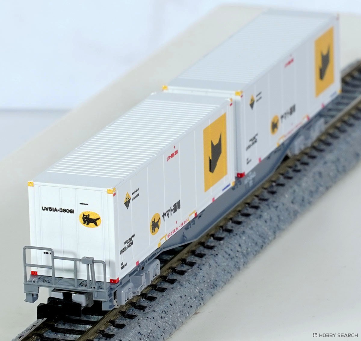 JR貨車 コキ107形 (新塗装・ヤマト運輸コンテナ付) (鉄道模型