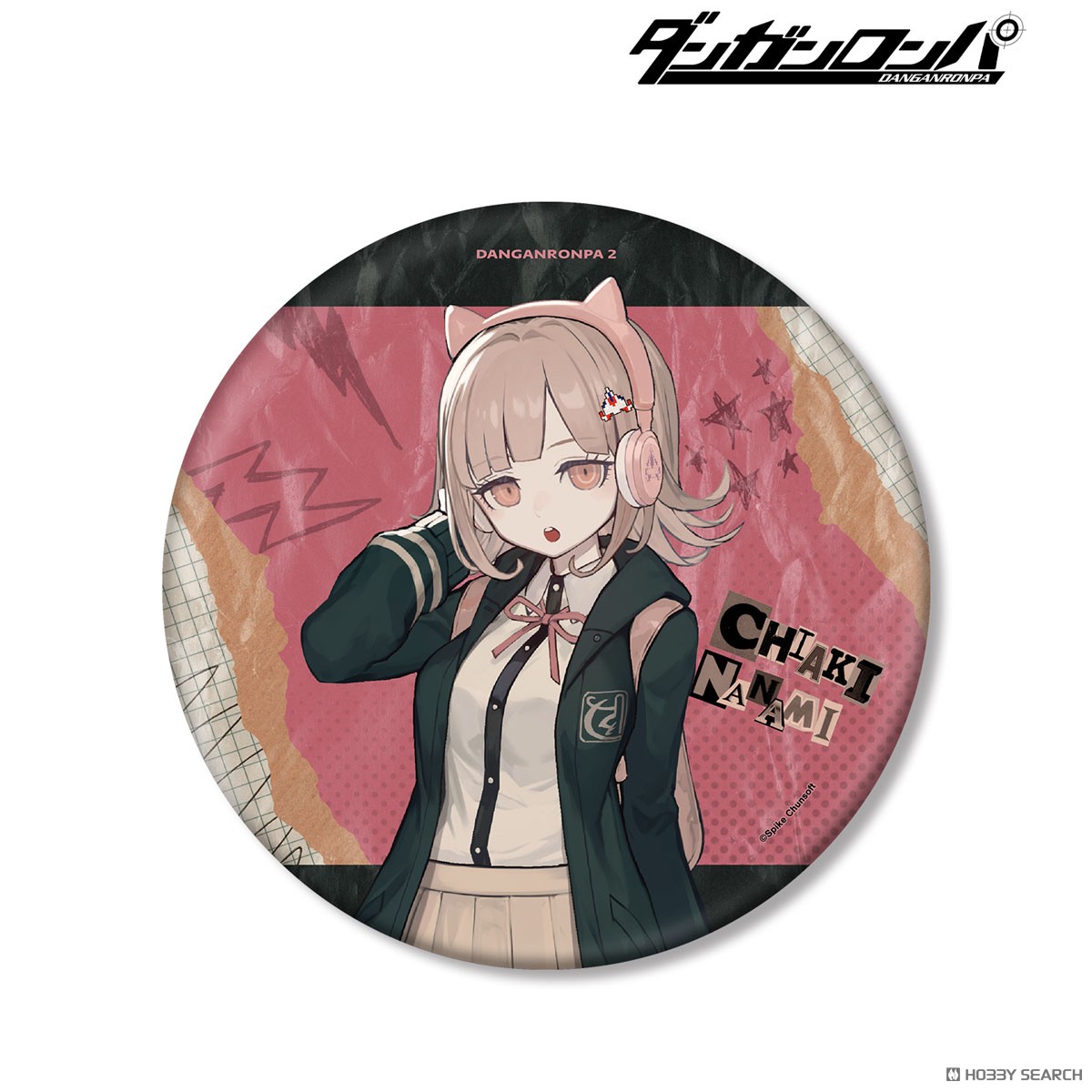 ダンガンロンパ ハート型アクリルバッジ Vol.2 照れ顔 七海千秋