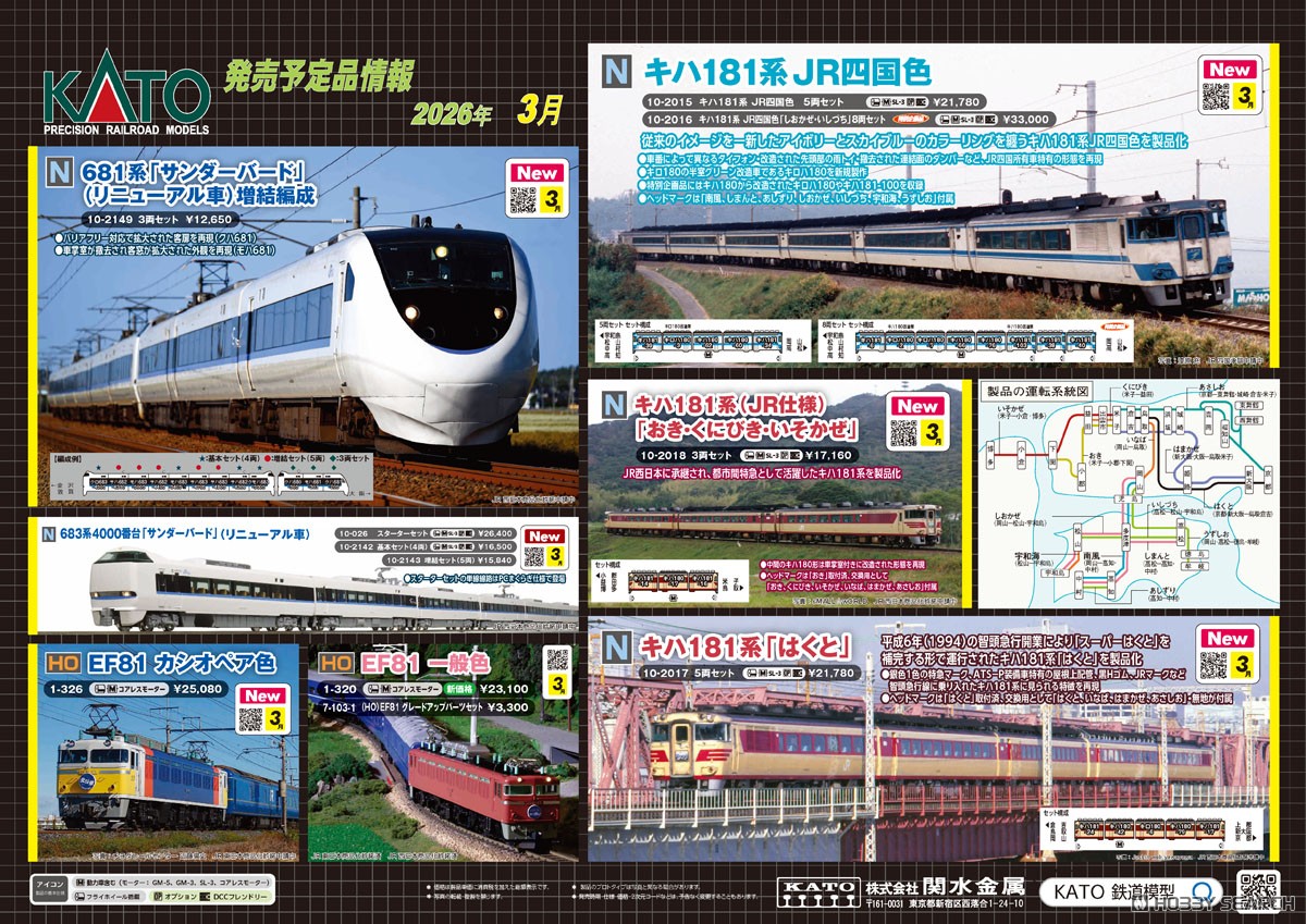 Nゲージスターターセット 683系4000番台「サンダーバード」(4両セット