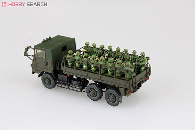 陸上自衛隊 73式大型トラック 3t半 (乗車隊員20体セット) (プラモデル
