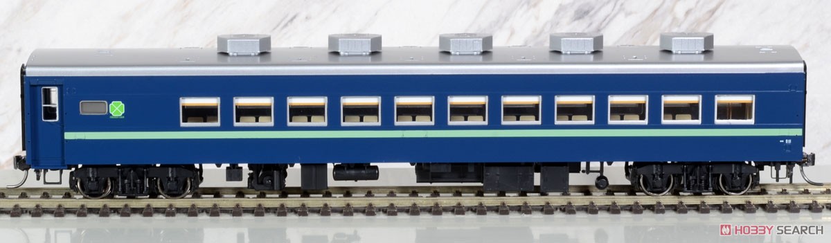 16番(HO) 国鉄 スロ81系 お座敷客車 (緑帯) セット (6両セット) (鉄道