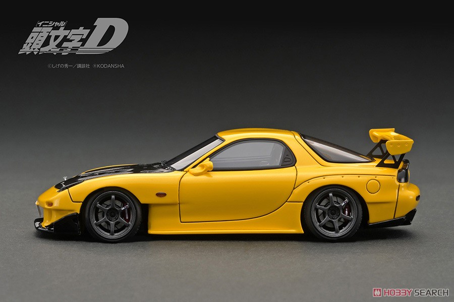 INITIAL D Mazda RX-7 (FD3S) Yellow With Mr. Keisuke Takahashi
