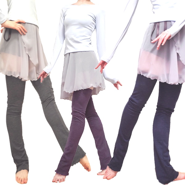 Mignon/ミニヨン】ロング丈 バレエ レッグウォーマー 日本製 やや薄手