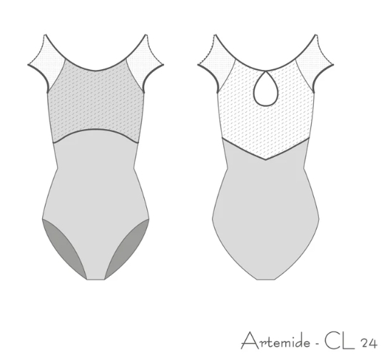 バレエ レオタード 大人 半袖 【 DellaLoMILANO / デラロミラノ