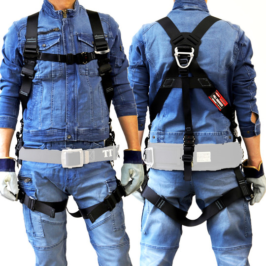 新規格】【墜落制止用器具】 ツヨロン KITEハーネス ブラック TH-521